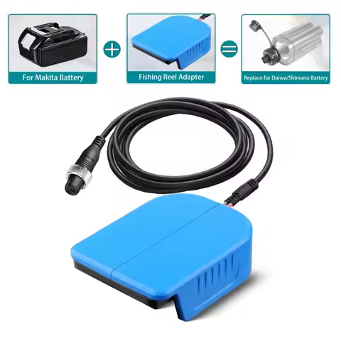 Fishing Reel Adapter for Makita 18V Li-ion Battery Work for Daiwa Tanacom 800MJ Above/750MJ for Shim
