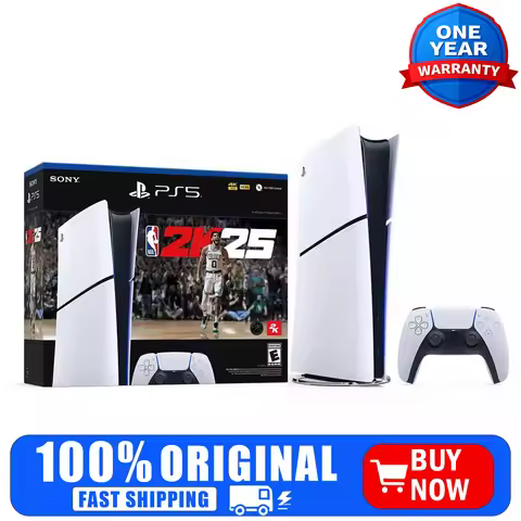 Sony PlayStation 5 Digital Edition Console NBA 2K25 Bundle, 825GB SSD, White