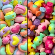 21 Candy Beads mix colors 15 grams