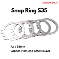Snapring Type S35 Snapring S35/ External Circlip S35 Stainless SS420/