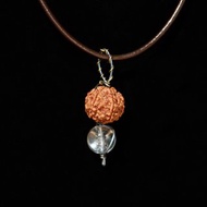 【太空系列】6辦金剛菩提子+喜馬拉雅水晶 _ 大太空人 (鈦燒色)