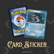 [Pokemon TCG Card Sticker - LAPRAS] TnG Sticker / Access Card Sticker / Card Sticker