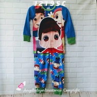 🇲🇾 195C J2 HEYOU Boy Cartoon Cotton Sleepwear Pajamas Set Omar and Hana (2y, 4y, 5y, 6y)