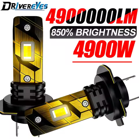 4900W Mini H7 LED Headlight Bulb Wireless CSP for Car Headlamp Auto Diode Lamp H7 Turbo Led 12V 3 IN