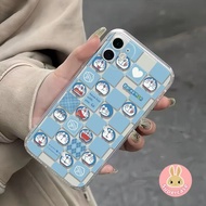 Cute Doraemon Emoji Phone Case For Vivo S30 Pro Mini V21 V21E V21S V20 Pro SE V19 Neo V17 Pro V15 V1