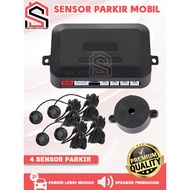 HITAM 4-point Car Reverse Parking Sensor Non Display/4-Point Universal Car Parking Sensor - Black Car Reverse Sensor Parking