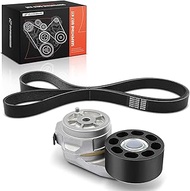 A-Premium Serpentine Belt Drive Component Kit fit for Ford F-650 F-750 2004-2007, 5.9L L6 6.0L V8 7.