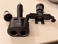 車充點煙器 手機支架