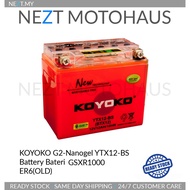 KOYOKO G2-Nanogel YTX12-BS Battery Bateri SYM EVO ER6 ER6N (2009-2011 ) BLADE 250 650 Versys ZXR750