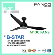 Fanco B Star 46" Ceiling Fan with 18W RGB LED Light Kit
