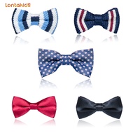 lontakids Kids Bow Tie Boys Plain Stripe Dot Formal Dress Tuxedos Shirts Suit Bow Ties for Children