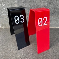 ACRYLIC TABLE NUMBER CAFE TABLE NUMBER/ RESTAURANT TABLE NUMBER/ PxLXT 14x7x20