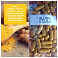 Temulawak 100 Capsules Herbal Health Liver Function/Hepatitis &amp; Stomach/Ulcer