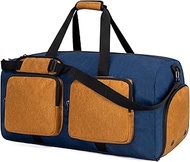 Travel Bag Overnight Bag Duffle Weekend Bag for Men,Women Travel Gym Bag with Shoe Compartment, Retr