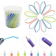 250Pcs/bottle Dental Disposable Air Water Spray Nozzles Tips Tubes for 3-Way Triple Dental Consumabl