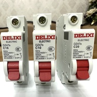 Single phase circuit breaker 10A 16A 20A 25A 32A 40A Delixi, 1p 220v Ac circuit breaker, small circu