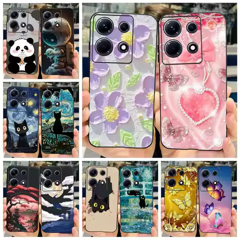 For Infinix Note 30 Pro Case X678B Stylish Painted Cover Soft TPU Phone Case For Infinix Note 30i X6