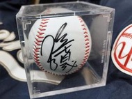 【小群收藏家】張育成-簽名球(含球盒)-大聯盟最多全壘打的台灣打者-美國職棒大聯盟 MLB大聯盟印地安人