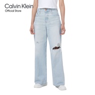 CALVIN KLEIN กางเกงยีนส์ผู้หญิง ทรง Relaxed Straight รุ่น 47D835G 0SK-สี Light blue