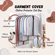 Dust-proof Cloth Cover Suit Clothes Dress Garment Bag Storage Protector Hanger Sarung Baju Plastik Almari Baju
