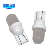 Yy 100Pcs 194 T10 555 LED F10 Wedge Base With Frosted Len Non Polarity Pill Game Hine White AC DC