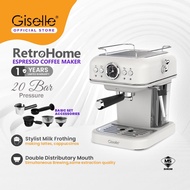 Giselle 51mm 20 Bar 1.0L Espresso Coffee Maker Coffee Machine Retro Automatic Machine with Milk Frot