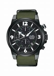 #ALBA Watch #AM3369X1  深水埗門市正貨 - 全新 精工 "雅柏錶" Seiko "ALBA" Watch 尼龍帶 計時碼表 石英錶 男裝/女裝/男女/學生/計時/三眼 #雅柏錶 