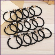 Randon one Korean New Hair Accessories Hair Rope Tie Hair Black Rubber Band Durable Highly Elastic
