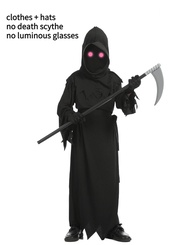 Grim Reaper Vampire Child Boy คอสเพลย์เครื่องแต่งกายสยองขวัญฮาโลวีน Ninja Ghost Dress Up