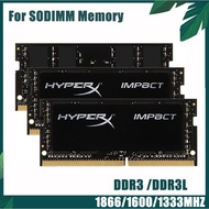 【Must-Have Style】 HyperX Laptop Memory RAM DDR3 DDR3L 8GB 4GB 1600MHz 1333MHz 1866MHz SODIMM 1.35V 1