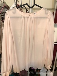 Uniqlo 粉色紡織襯衫