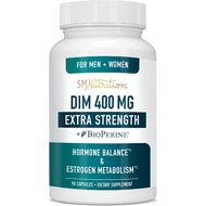 SMNutrition Extra Strength DIM Supplement 400MG, Hormone Balance & Estrogen Metabolism, 90 Capsules