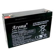 PREMIUM  AROMA 6V 10AH COMPATIBLE Rechargeable Sealed Lead Acid Battery For Toys car