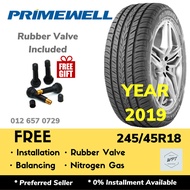 245/45R18 PRIMEWELL VALERA SPORT AS (Installation) Tyre Tayar Tire Wheel Rim 18 inch WPT NIPPON Tayar Baru pasang