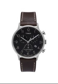 [包順豐] Timex Waterbury Classic Men's Chrono 40mm SST Case Black Dial Brown Leather Strap TW2T28200 Qu
