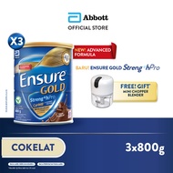 Ensure GOLD StrengthPro Cokelat 800g x3 – Nutrisi Dewasa Rendah Laktosa