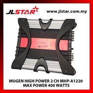 MUGEN HIGH POWER MHP-A1220 AMPLIFIER 2 CHANNEL MAX POWER 400WATTS