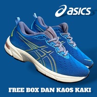 Sepatu Volly Asics Gel Cumulus Runing Hitam  Sepatu Badminton Original - Blue 40