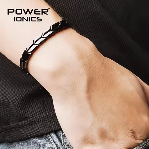 Power Ionics Arrow Style 100% Titanium Bio Germanium Health Fashion Bracelet Body Come With Free Adj