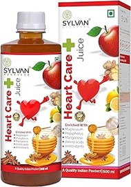 Sylvan Premium Heart Care Juice 500ML I Helps in Heart Blockage Removal - No Blockage I Apple Cider, Ginger, Desi Garlic, Lemon, Cinnamon and C4 Honey Fortified