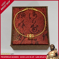 LN-Never Fading More Wealth Bracelets 24k Gold Plating Temple Blessing Feng Shui Men And Women Brace