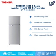 TOSHIBA 480L 2 Doors Inverter Hybrid BIO Refrigerator GR-A48MBZ(RS) | Dual Cooling Zone | Hybrid Bio