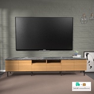 Inhome furniture ชั้นวางทีวีขนาดใหญ่ บาน Soft-Close W240xD40xH52 รุ่น TV-2453