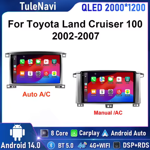 For Toyota LC100 Land Cruiser 100 LC 100 2002 2003 - 2007 Car Radio Android GPS Navigation 2K Screen