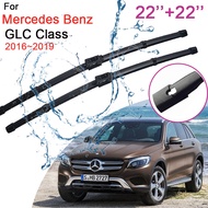 Car Front Windshield Wiper Blades for Mercedes Benz GLC Class X253 C253 AMG 2016~2019 200 250 300 22