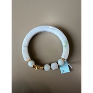 CC066 Ready Stock Jade Half Bangle HB 翡翠半鐲款式(wrist 15)