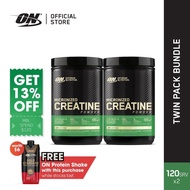 Optimum Nutrition Micronized Creatine Powder Recovery and Muscle Growth (600g) x2 - Bundle Deals