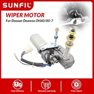 CJ7F Excavator Wiper Motor Wiper Arm Assembly Parts อุปกรณ์เสริมรถขุดสำหรับ Doosan Deawoo Dh60/80-7