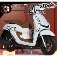 STICKER CUTTING STICKER MOTORCYCLE STRIPING AHM STYLO/SC.424/SIMPLE STICKER SIMPLE STYLO STICKER MOT