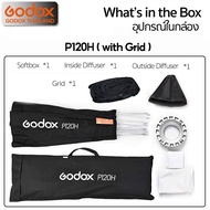 Godox Softbox P90H P120H - 90 / 120 cm - Octa Assemble Parabolic + Grid - Bowen ( P90 P90G P90L P120